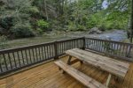 Additional seating on the deck